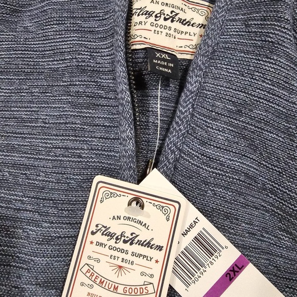 NWT Flag & Anthem mens sweater 2XL - Picture 2 of 2